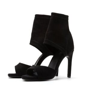 Brian Atwood Black Suede Heels